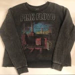 Junk Food Clothing Pink Floyd Charcoal Knit Sweatshirt